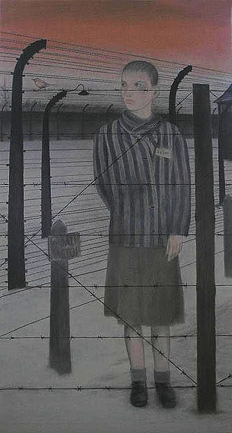 Woman in a concentration camp