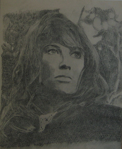 drawing of Julie Christie