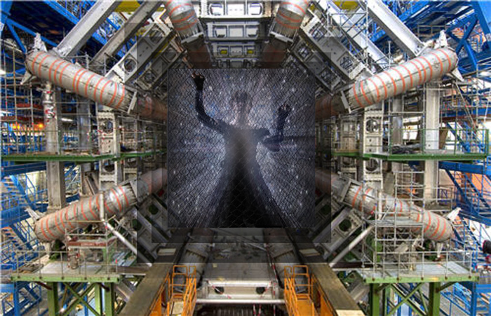 girl in the large hadron collider