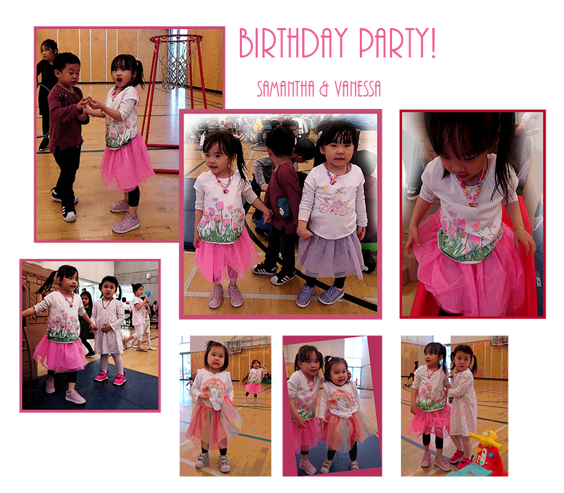 samantha & vanessa birthday party