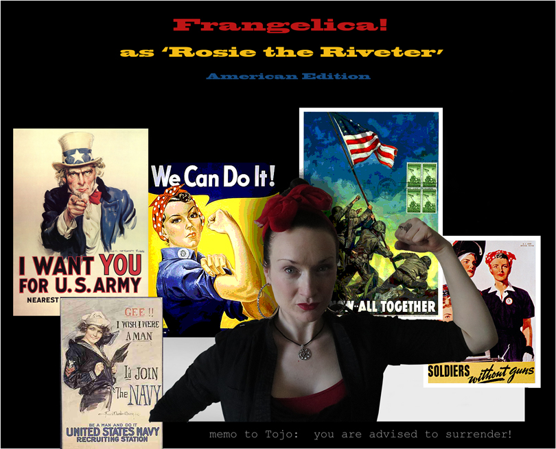 Fran Atherton as Rosie the Riveter