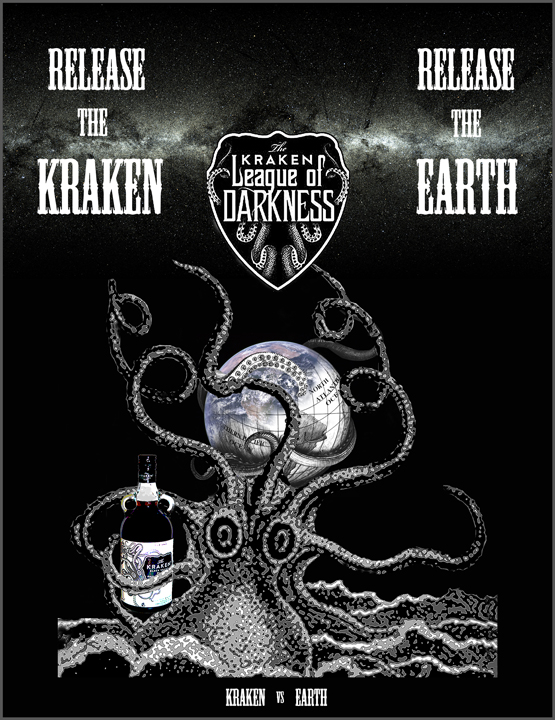 advertisement for kraken rum