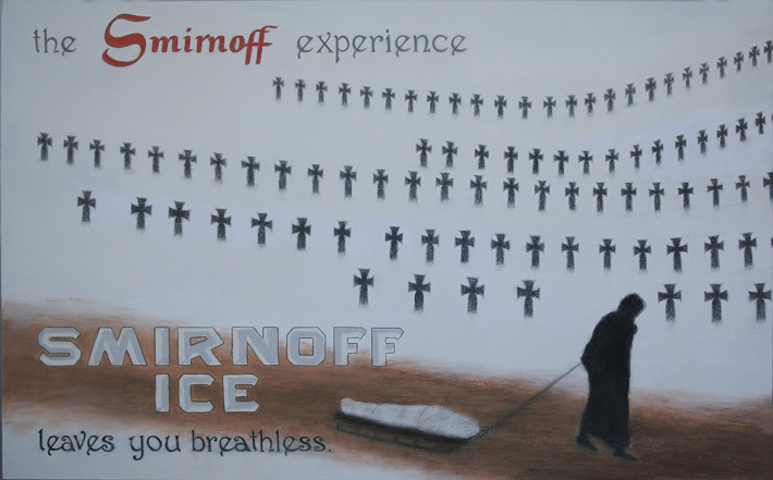 An advertisement for Smirnoff Ice