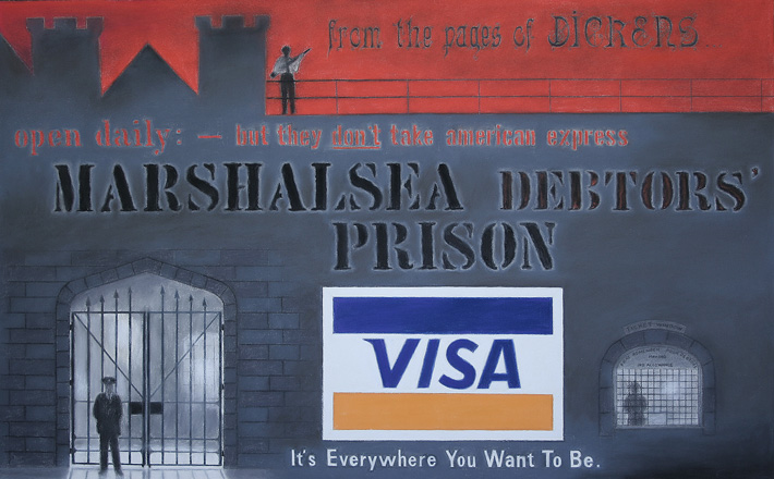 An advertisement for Visa